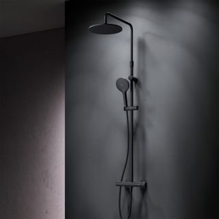 Душевая стойка с термостатом Am.Pm Like F0780422 чёрный